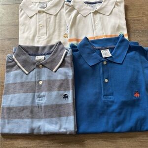 Men's Polo Shirt Set - Blue, Gray, White